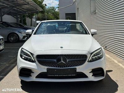 Second-hand Mercedes C180 AMG line 156 CP (114 kW) 2020 Culoarealb Cabrio