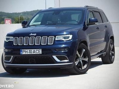 Second-hand Jeep Grand Cherokee Summit 250 CP (183 kW) 2018 Albastru SUV