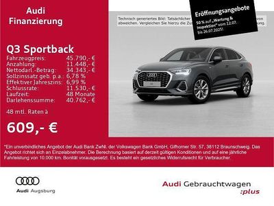 Utilizat 2023 Audi Q3 Sportback S-Line SUV | 49.446 EUR (Preț OK)