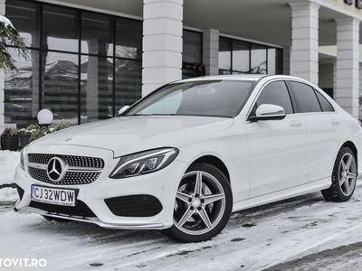 Second-hand Mercedes C220 AMG line 170 CP (125 kW) 2017 Culoarealb Berlinǎ