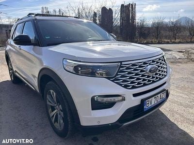 Second-hand Ford Explorer Hybrid Platinum 457 CP (336 kW) 2020 Culoarealb SUV