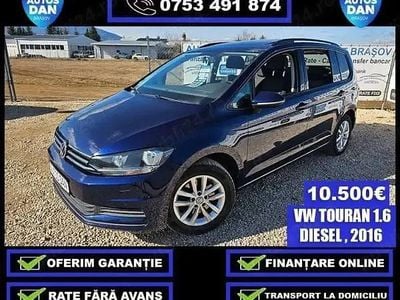 Second-hand VW Touran 110 CP (80 kW) 2016 Albastru Monovolum