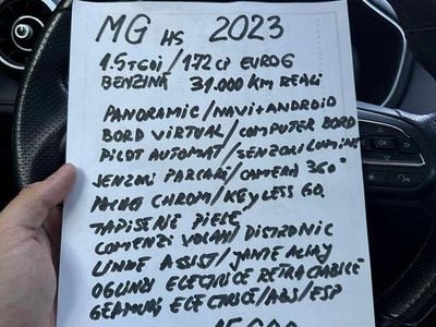 Culoarenegru Utilizat 2023 MG HS SUV | 16.000 EUR (Preț bun)