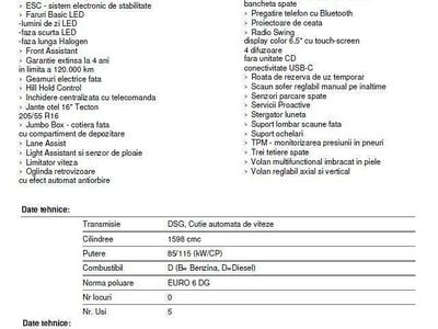Culoarealb Second-hand 2020 Skoda Scala Hatchback | 14.990 EUR (Preț OK)