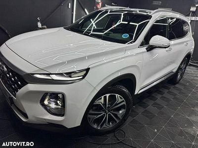Second-hand Hyundai Santa Fe 200 CP (147 kW) 2019 Culoarealb SUV