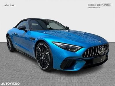 Second-hand Mercedes SL63 AMG AMG 585 CP (430 kW) 2022 Culoarealbastru Cabrio