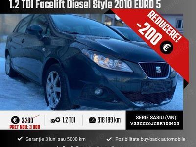 second-hand Seat Ibiza 1.2 TDI Facelift Diesel Style 2010 EURO 5