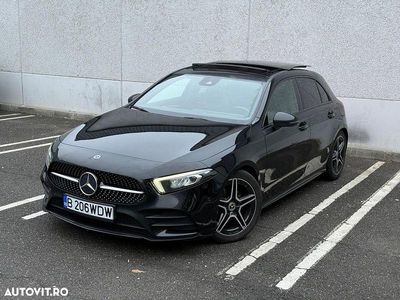 Second-hand Mercedes A180 AMG line 136 CP (100 kW) 2020 Culoarenegru Hatchback