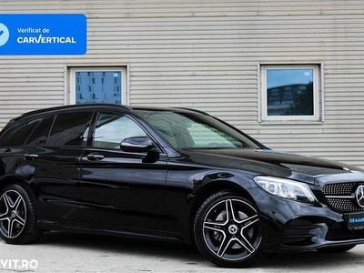 Second-hand Mercedes C220 AMG line 194 CP (142 kW) 2019 Culoarenegru Break