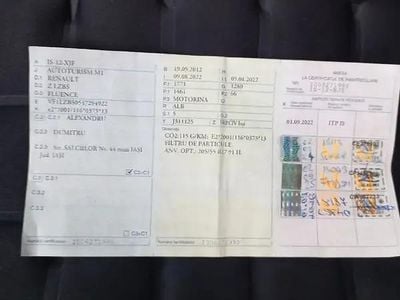 Second-hand Renault Fluence 100 CP (73 kW) 2012 Alb Berlinǎ