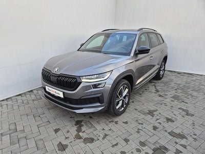 Gri inchisnormal Utilizat 2022 Skoda Kodiaq SportLine SUV | 34.700 EUR (Scump)