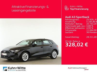 Negru Second-hand 2022 Audi A3 Sportback e-tron Basis Hatchback | 28.342 EUR (Puțin scump)