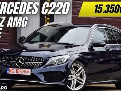 Second-hand Mercedes C220 AMG line 170 CP (125 kW) 2015 Culoarealbastru Break