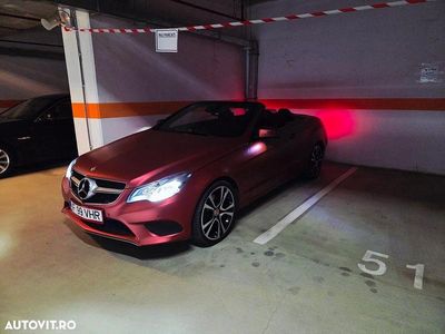 Second-hand Mercedes E250 204 CP (150 kW) 2014 Culoarerosu Cabrio