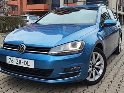 Second-hand VW Golf VII Highline 105 CP (77 kW) 2015 Albastru Break