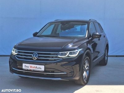 Negru Utilizat 2021 VW Tiguan Elegance SUV | 28.900 EUR (Super Preț)