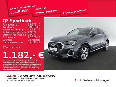 Utilizat 2021 Audi Q3 Sportback S-Line SUV | 41.946 EUR (Preț OK)