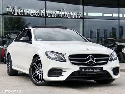 Second-hand Mercedes E220 AMG line 194 CP (142 kW) 2018 Culoarealb Berlinǎ