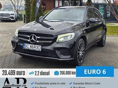 Culoarenegru Utilizat 2016 Mercedes GLC250 AMG line SUV | 20.499 EUR (Puțin scump)