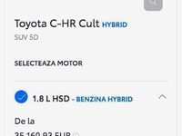 second-hand Toyota C-HR 2021 1.8 HSD 122 CP 4x2 CVT Hybrid