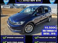 Second-hand VW Touran 110 CP (80 kW) 2016 Albastru Monovolum