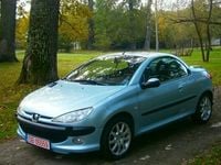 Second-hand Peugeot 206 CC 116 CP (85 kW) 2001 Albastru Cabrio