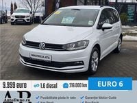 Second-hand VW Touran Comfortline 115 CP (84 kW) 2017 Culoarealb Monovolum