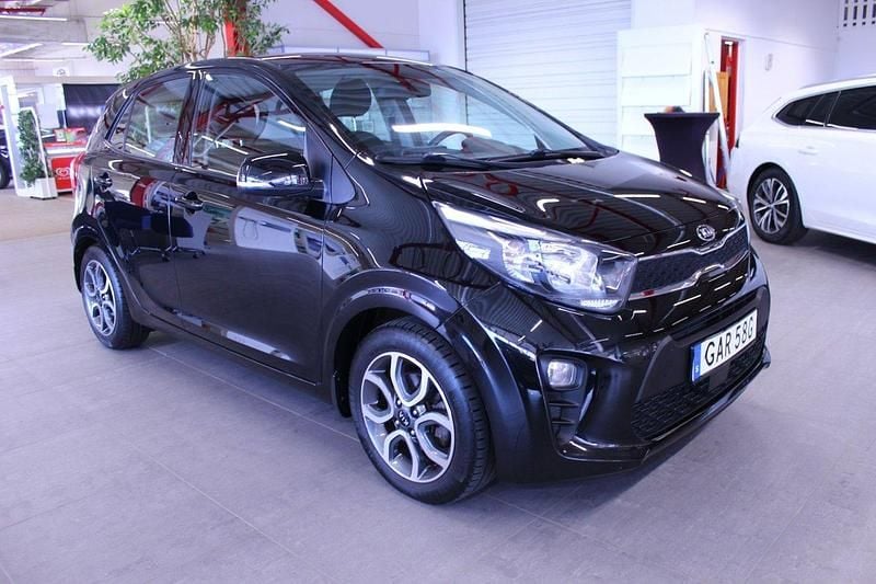 Svart Begagnad 2019 Kia Picanto Halvkombi | 104 000 kr (Marknadspris) - Bild 1/4