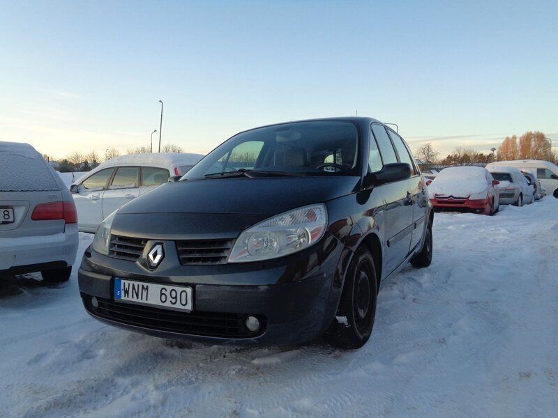 Mörkgrå (grå) Begagnad 2005 Renault Scénic II Minibuss | 24 900 kr (Lite dyr) - Bild 1/4