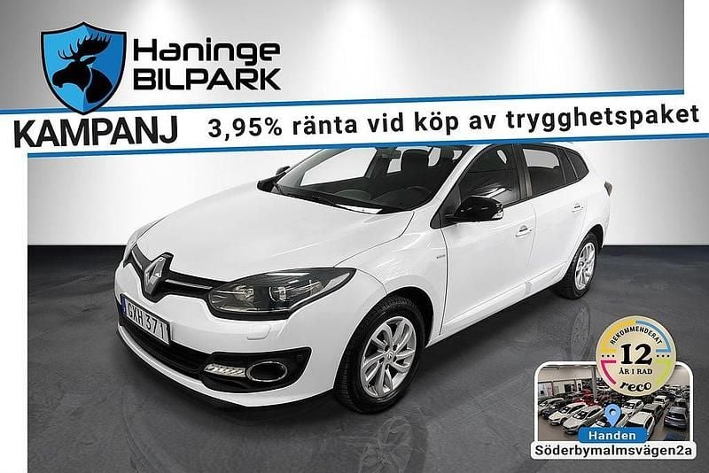 Begagnad Renault Mégane GrandTour LIMITED 116 HK (85 kW) 2015 Vit Kombi