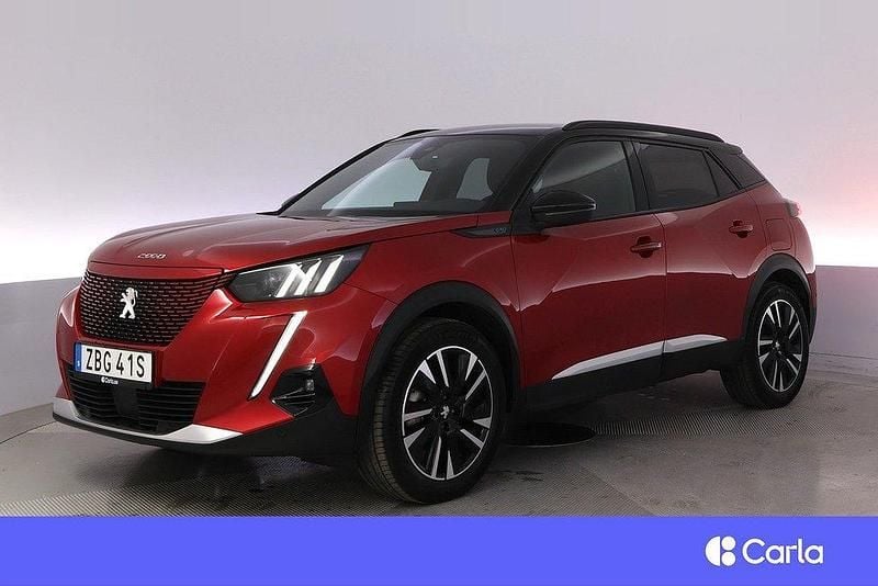 Röd Begagnad 2022 Peugeot e-2008 GT SUV | 221 900 kr (Marknadspris) - Bild 1/4
