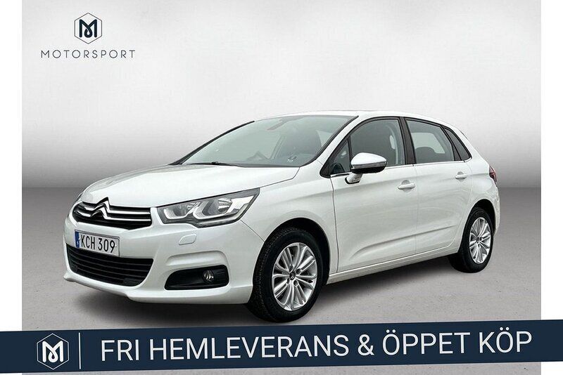 Vit Begagnad 2016 Citroën C4 Halvkombi | 119 900 kr (Lite dyr) - Bild 1/4