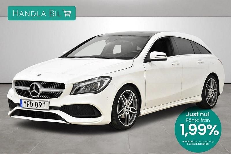 Vit Begagnad 2018 Mercedes CLA180 Shooting Brake AMG Kombi | 219 900 kr (Marknadspris) - Bild 1/3
