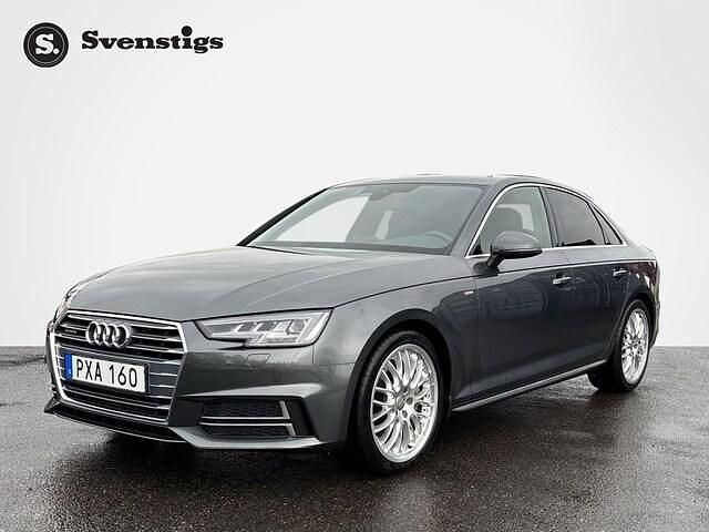 Grå (daytonagrå pärleffekt) Begagnad 2017 Audi A4 S-Line Sedan | 248 900 kr (Marknadspris) - Bild 1/4