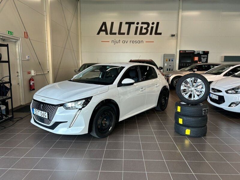 Vit Begagnad 2020 Peugeot e-208 Allure Halvkombi | 159 900 kr - Bild 1/4
