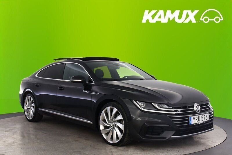 Mörkgrå (grå) Begagnad 2018 VW Arteon Executive Halvkombi | 268 700 kr (Marknadspris) - Bild 1/3