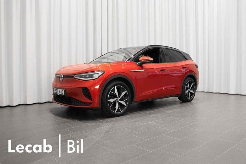 Mörkröd (kings red metallic black) Begagnad 2022 VW ID.4 GTX SUV | 349 500 kr (Superpris) - Bild 1/4