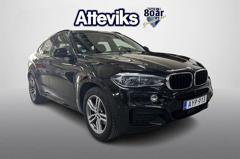 Svart Begagnad 2015 BMW X6 M Sport SUV | 349 900 kr - Bild 1/4