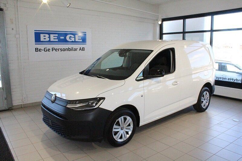 Vit Ny 2025 VW Caddy Minibuss | 414 375 kr (Marknadspris) - Bild 1/4