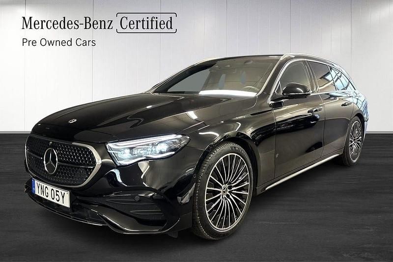 Svart Begagnad 2024 Mercedes E300 AMG Kombi | 618 900 kr - Bild 1/4