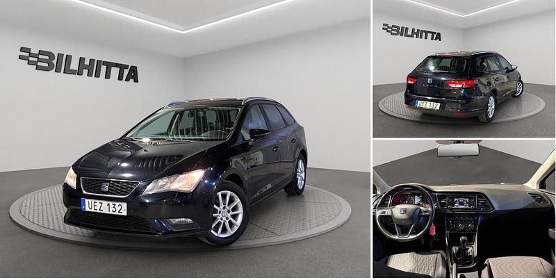 Svart Begagnad 2015 Seat Leon ST Style Kombi | 69 000 kr (Marknadspris) - Bild 1/4