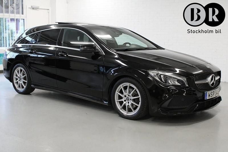 Svart Begagnad 2019 Mercedes CLA180 Shooting Brake AMG Kombi | 194 900 kr (Marknadspris) - Bild 1/4
