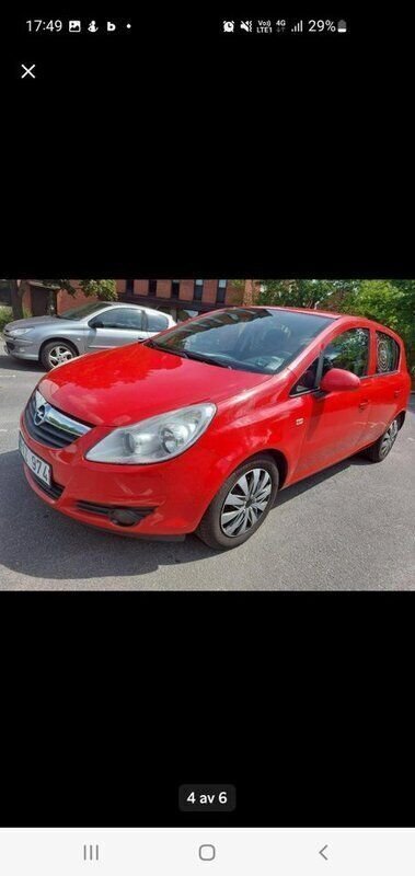 Röd Begagnad 2008 Opel Corsa Halvkombi | 24 000 kr (Bra pris) - Bild 1/4