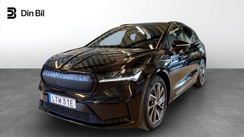 Svart Begagnad 2022 Skoda Enyaq iV SportLine SUV | 419 900 kr (Marknadspris) - Bild 1/4