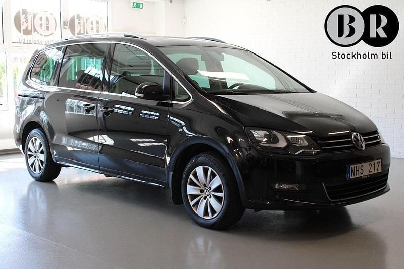 Svart Begagnad 2014 VW Sharan Minibuss | 84 900 kr (Marknadspris) - Bild 1/4