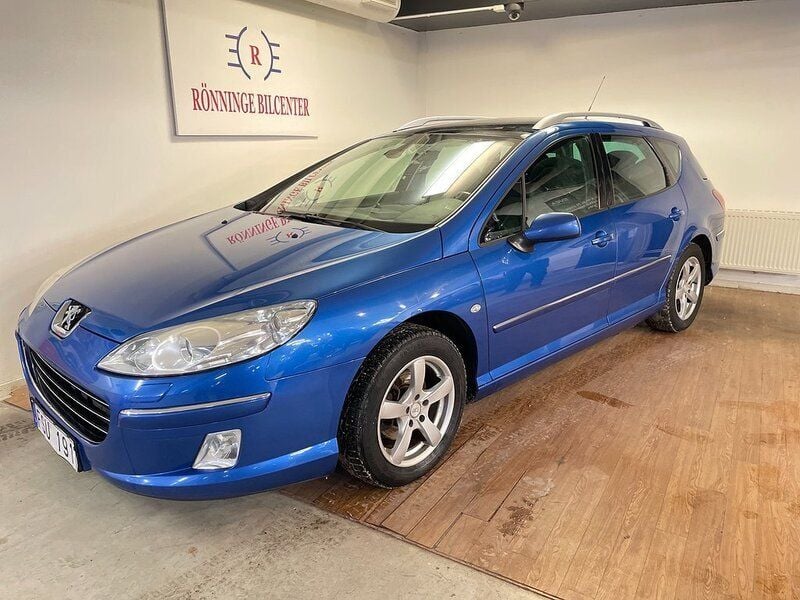 Blå Begagnad 2007 Peugeot 407 Kombi | 24 900 kr (Lite dyr) - Bild 1/4