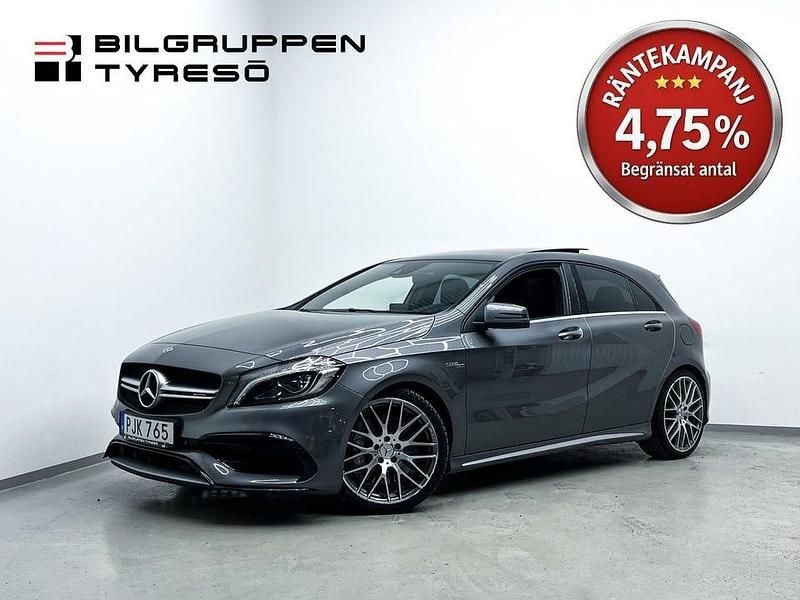 Begagnad Mercedes A45 AMG AMG 381 HK (280 kW) 2018 Mörkgrå (grå) Minibuss