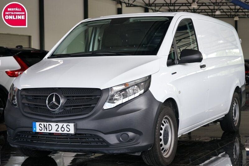 Vit Begagnad 2021 Mercedes e-Vito Minibuss | 199 500 kr (Dyr) - Bild 1/4