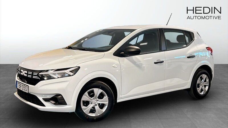 Vit (white) Ny 2025 Dacia Sandero Essentiel Halvkombi | 179 000 kr (Bra pris) - Bild 1/4