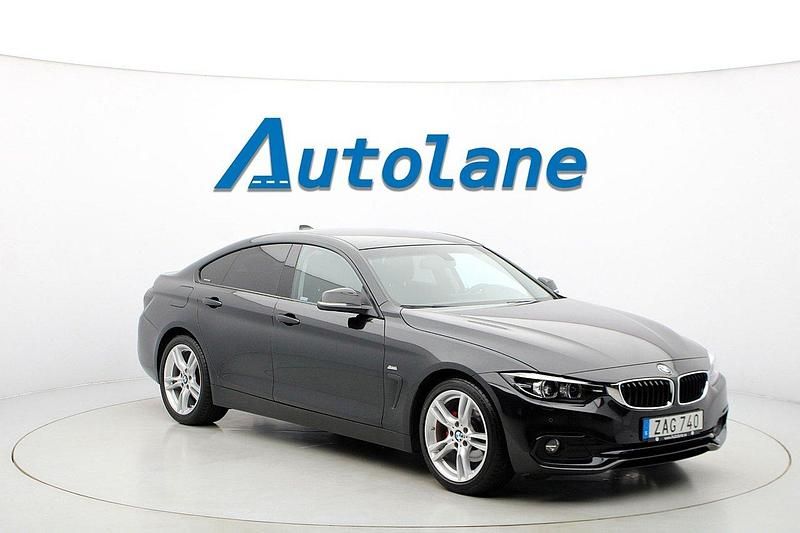 Black sapphire metallic Begagnad 2017 BMW 420 Gran Coupé M Sport Sportkupé | 219 900 kr (Marknadspris) - Bild 1/3